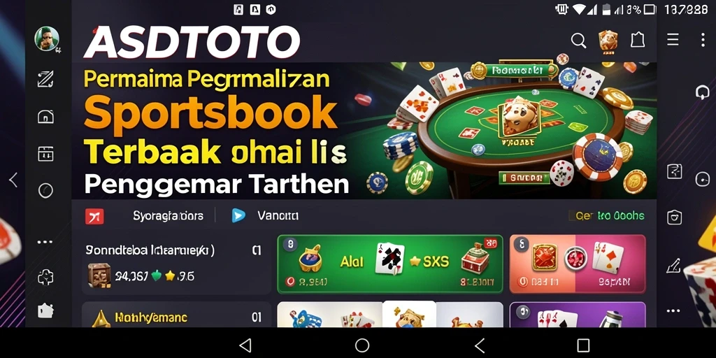 Tampilan gameplay ASDTOTO saat bertaruh di berbagai olahraga.