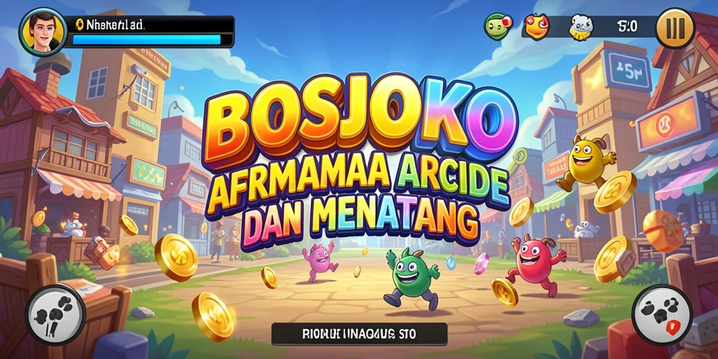 Screenshot menampilkan aksi seru dalam game BOSJOKO dengan grafis menarik.