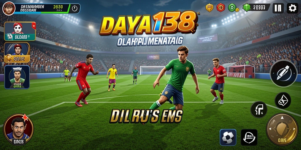 Tampilan utama gameplay DAYA138 dengan aksi olahraga yang seru.