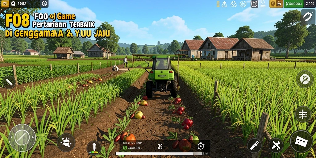 Tampilan gameplay FO8 yang seru dalam bertani.