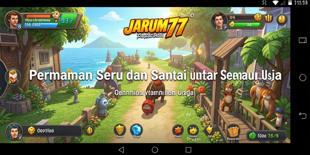 Tampilan gameplay JARUM77 yang seru dan menarik.