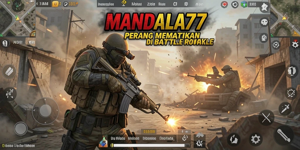 Gameplay mendebarkan di arena pertempuran MANDALA77.