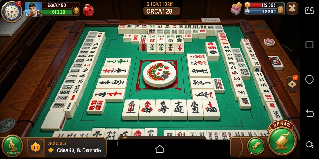 Tangkapan layar utama dari gameplay Mahjong yang menarik.