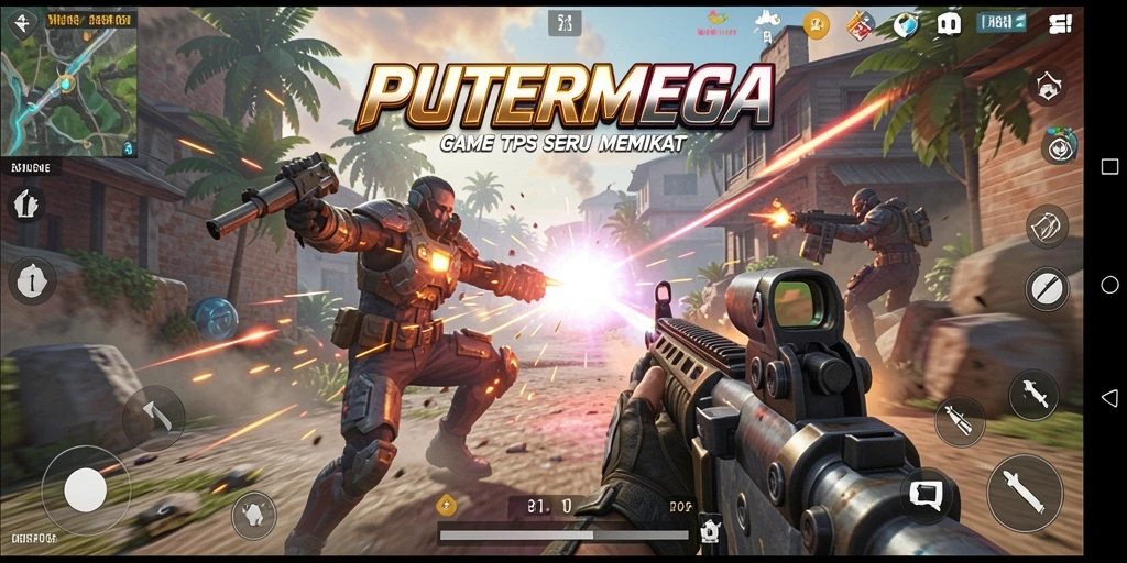 Tampilan gameplay PUTERMEGA dengan aksi seru dan strategi cerdas.