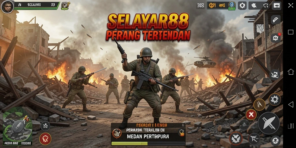 Screenshot menampilkan intensitas pertempuran dalam <strong>SELAYAR88</strong>