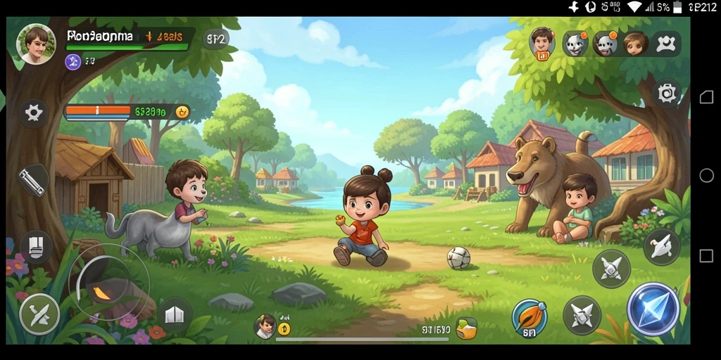 Screenshot menampilkan gameplay santai yang menghibur dalam SP212.