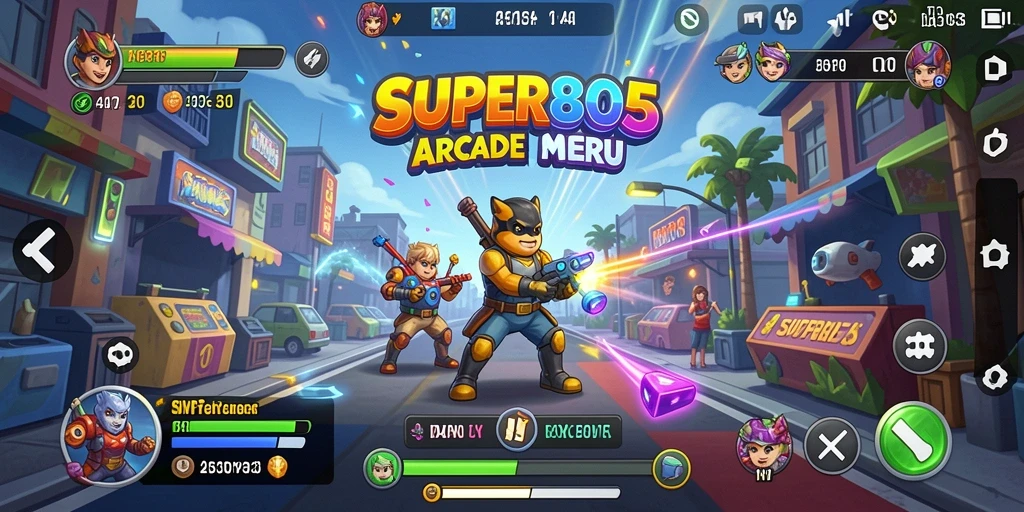 Tampilan gameplay SUPER805 yang mengasyikkan dan penuh tantangan.