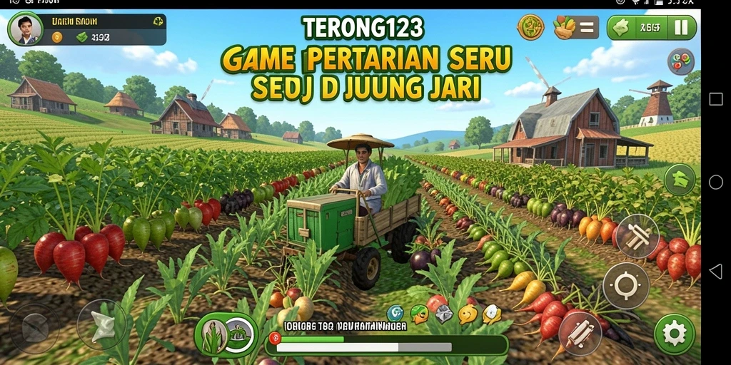 Tampilan seru dari gameplay pertanian di TERONG123.