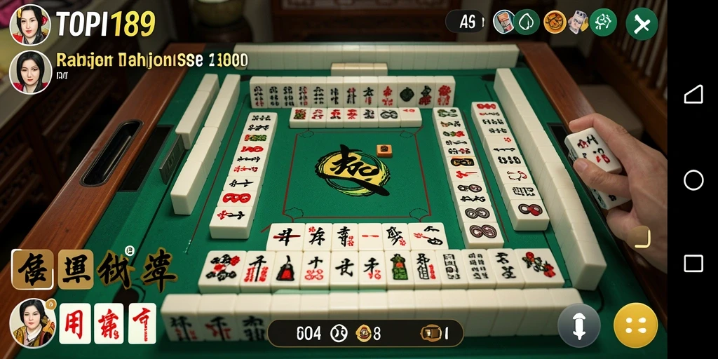 Tampilan gameplay seru di TOPI189, menampilkan permainan Mahjong yang mendebarkan.