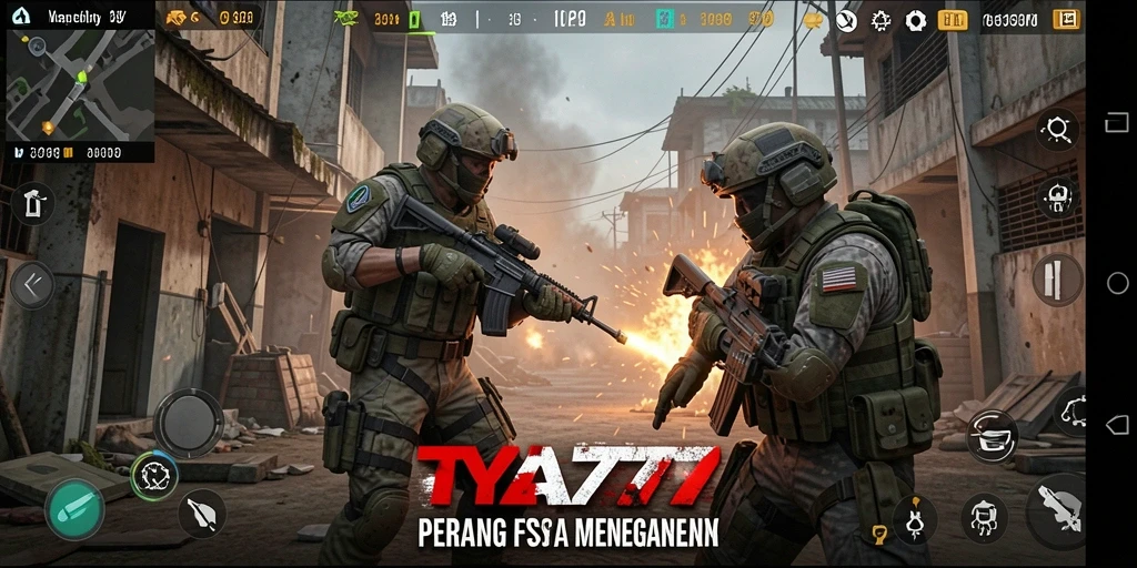 Gameplay menegangkan di TYA777 dengan aksi tembak-menembak yang intens.