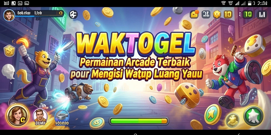 Tampilan gameplay WAKTOGEL yang penuh warna dan seru.